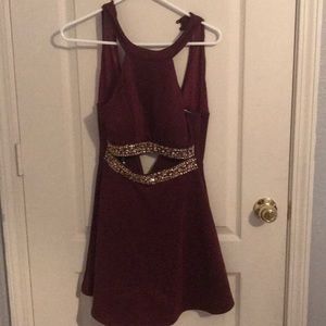 Maroon dress
